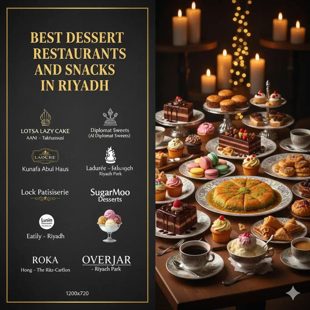 Best dessert Restaurants and snacks in Riyadh