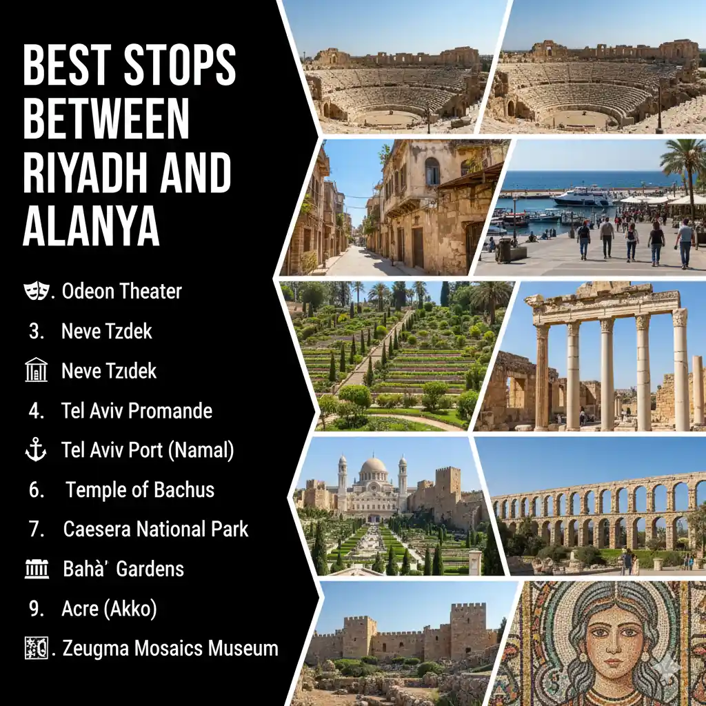 Best Stops Between Riyadh and Alanya