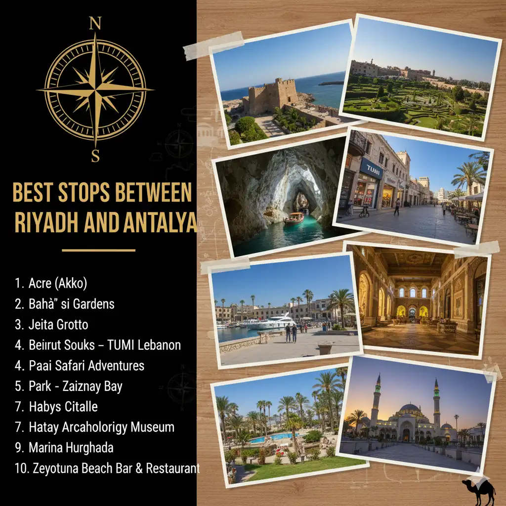 Best Stops Between Riyadh and Antalya