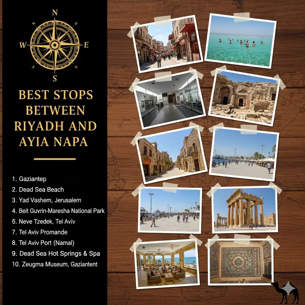 Best Stops Between Riyadh and Ayia Napa