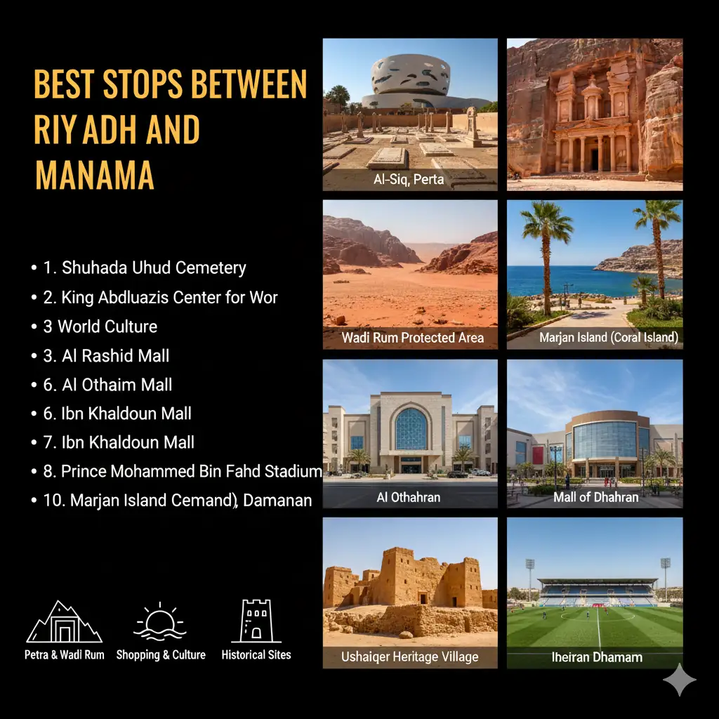 Best Stops Between Riyadh and Manama