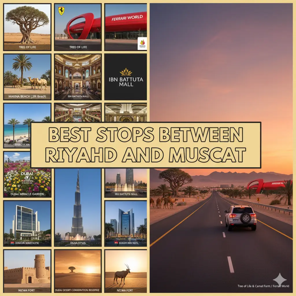 Best Stops Between Riyadh and Muscat