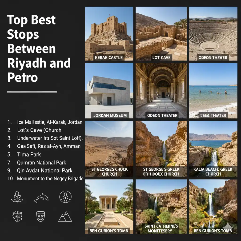 Best Stops Between Riyadh and Petra