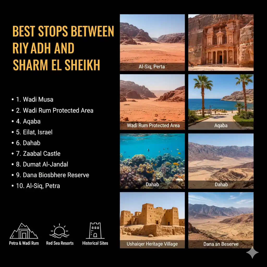 Best Stops Between Riyadh and Sharm El Sheikh